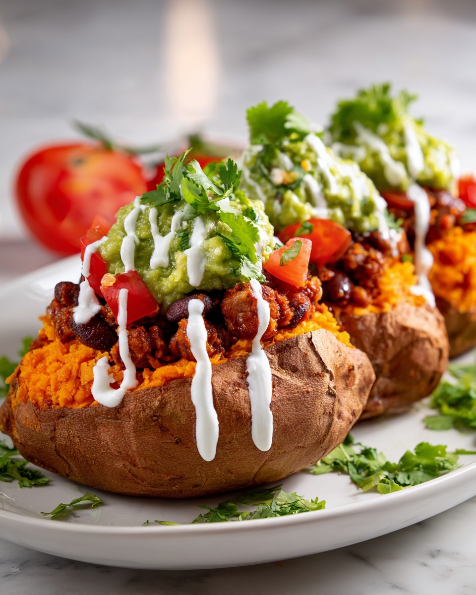 Taco Stuffed Sweet Potatoes Recipe - Recipe Image