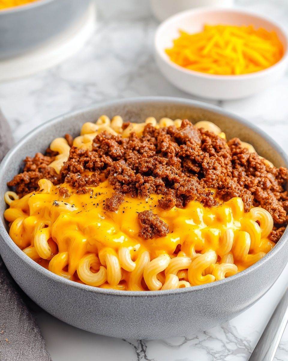 Creamy Cheesy Macaroni Soup Recipe - Recipe Image