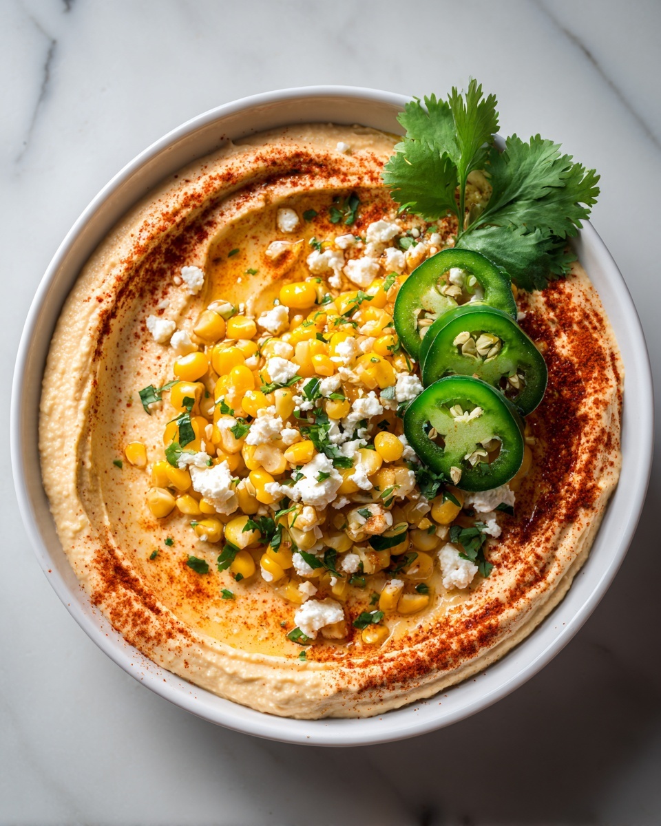 Street Corn Hummus Recipe - Recipe Image