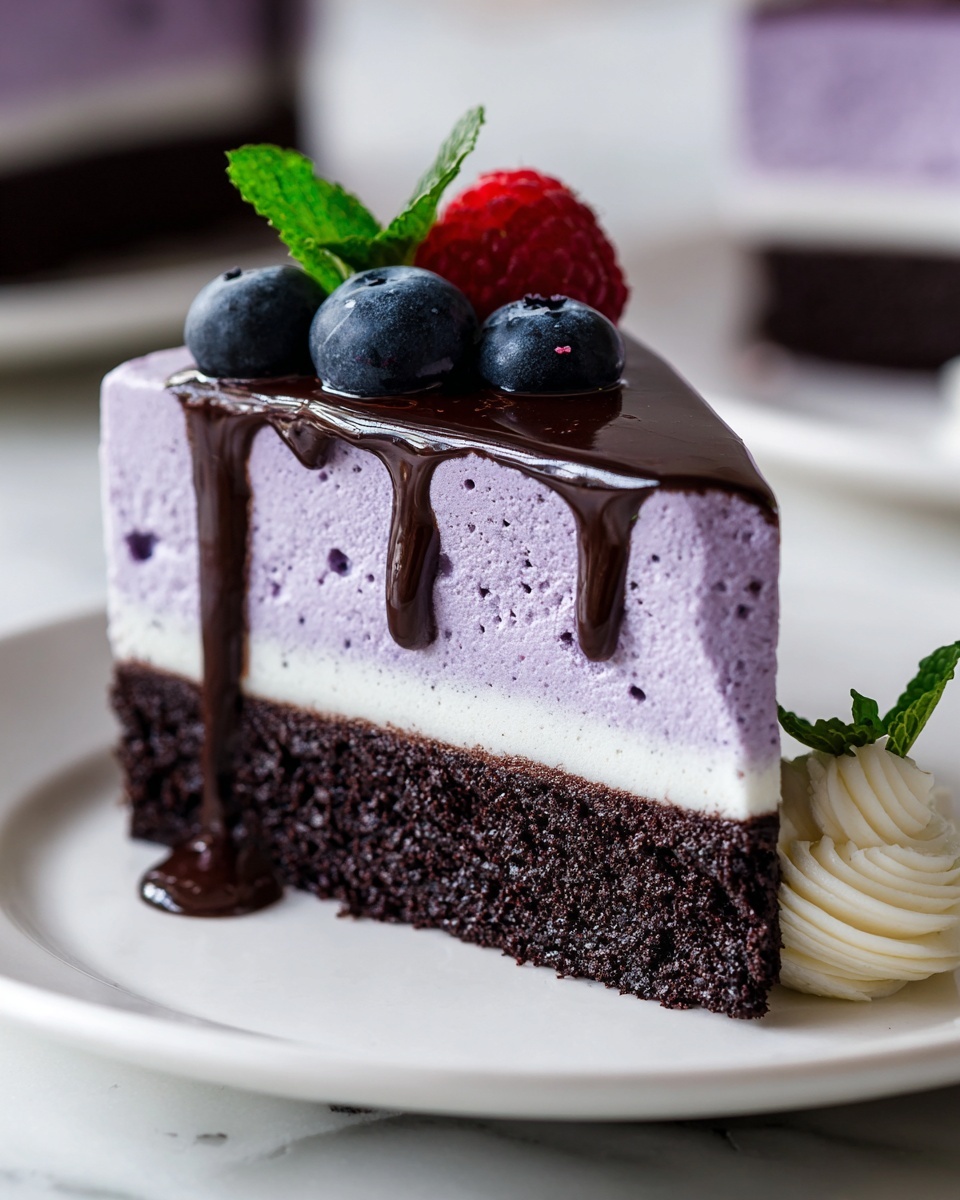 Blueberry Velvet Cheesecake Recipe - Recipe Image