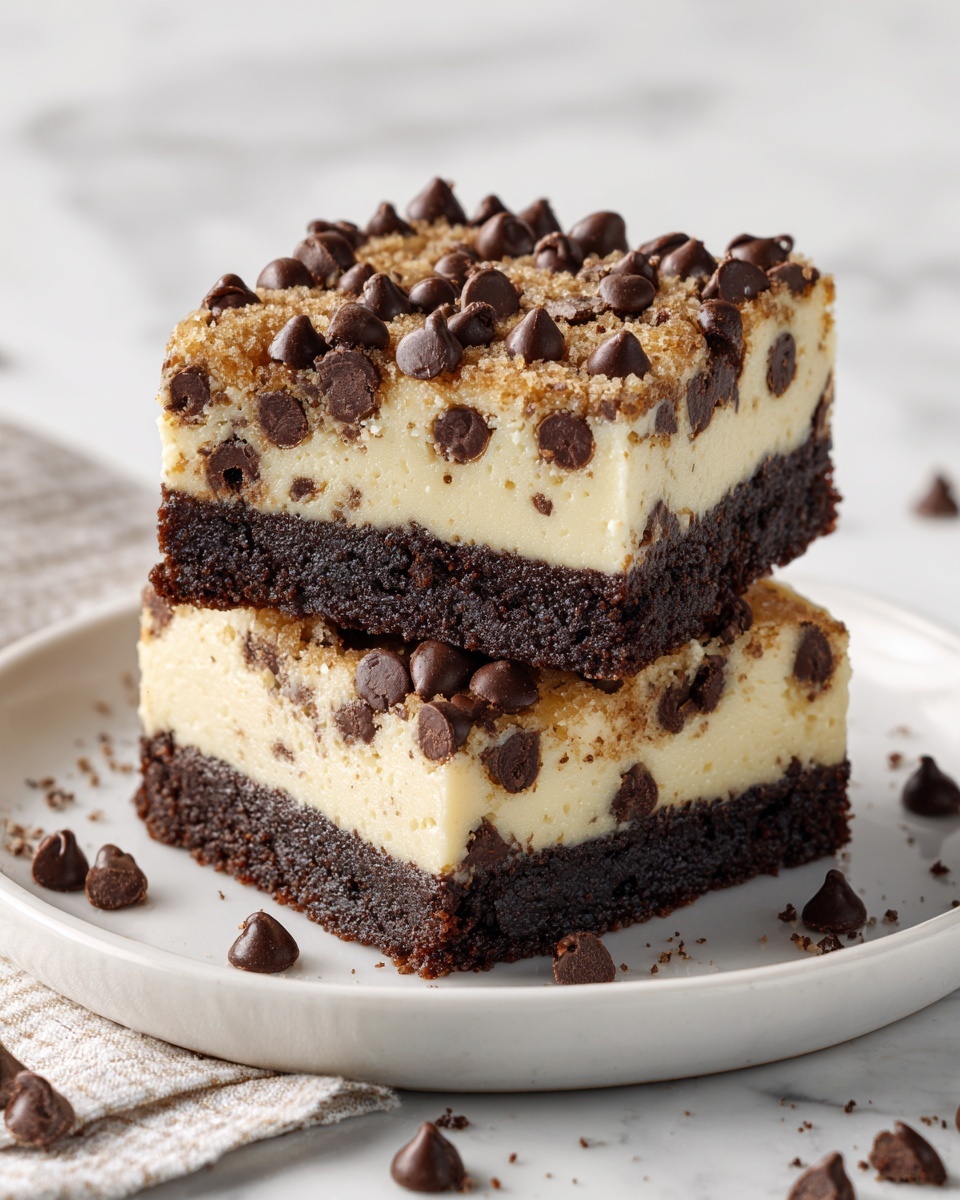 Keto Chocolate Chip Cookie Cheesecake Bars Recipe - Recipe Image