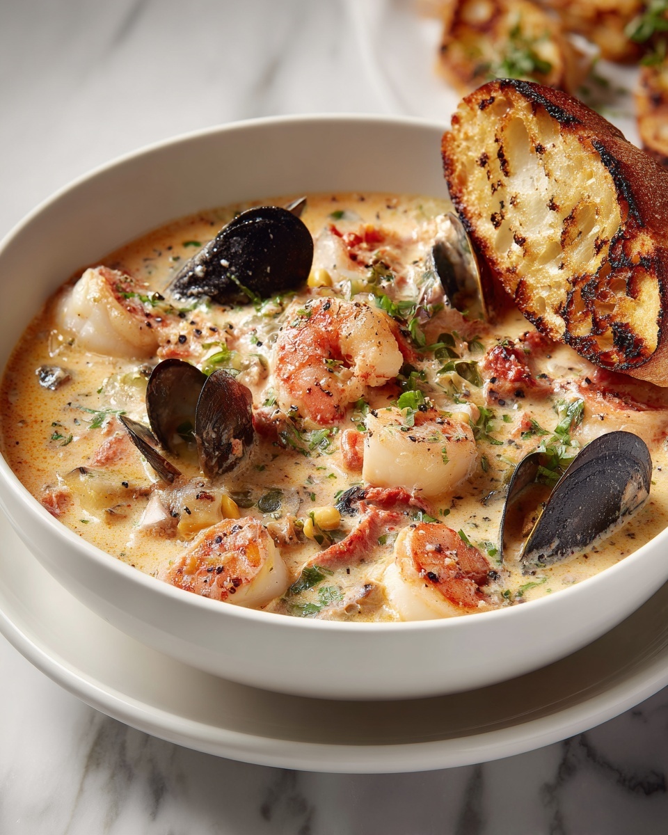Creamy Seafood Chowder Recipe - Recipe Image