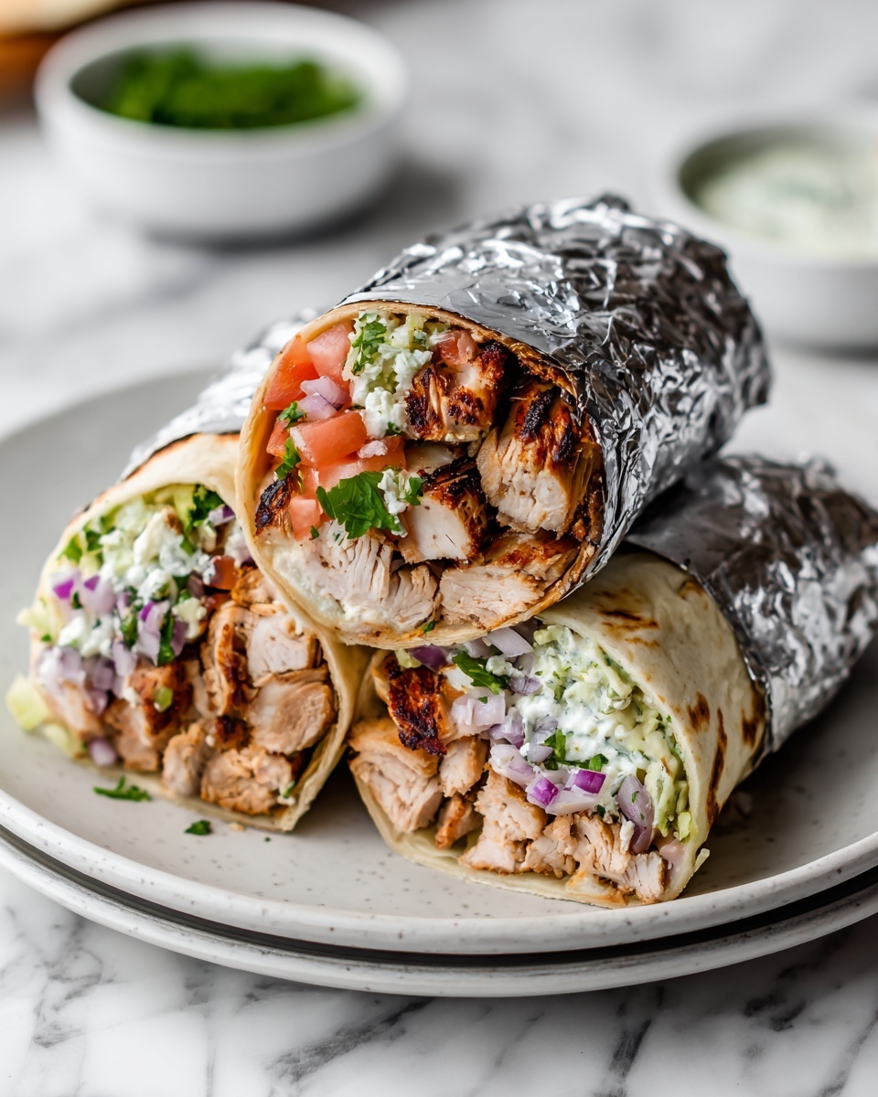 Grilled Chicken Gyro Wraps Recipe - Recipe Image