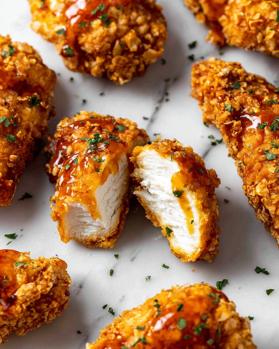 Baked Crunchy Hot Honey Chicken Recipe - Recipe Image