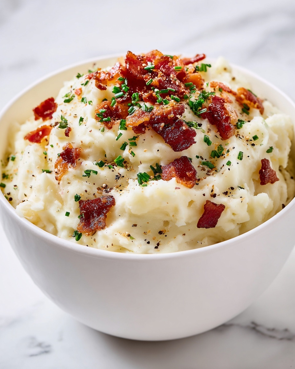 Steakhouse-Style Garlic Mashed Potatoes Recipe - Recipe Image