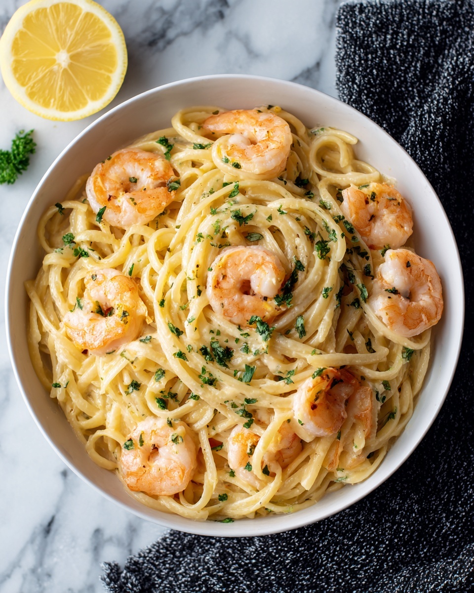 Lemon Shrimp Pasta Recipe - Recipe Image