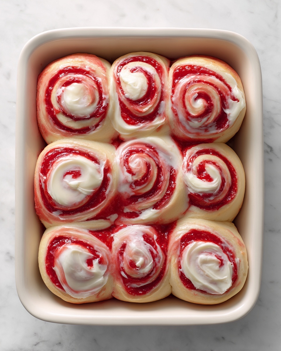 Strawberry Cheesecake Cinnamon Rolls Recipe - Recipe Image