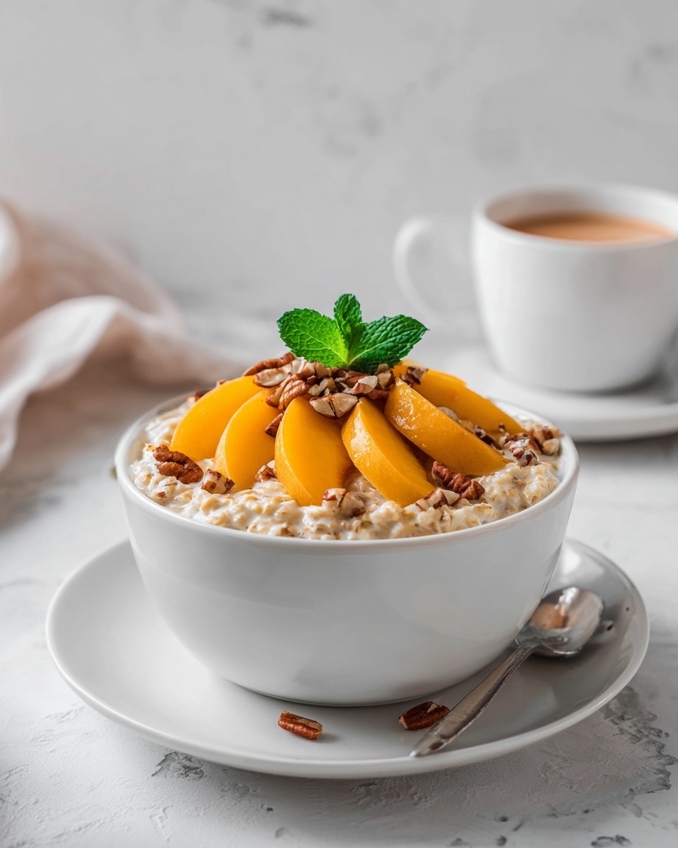 Peaches & Cream Oatmeal Recipe - Recipe Image