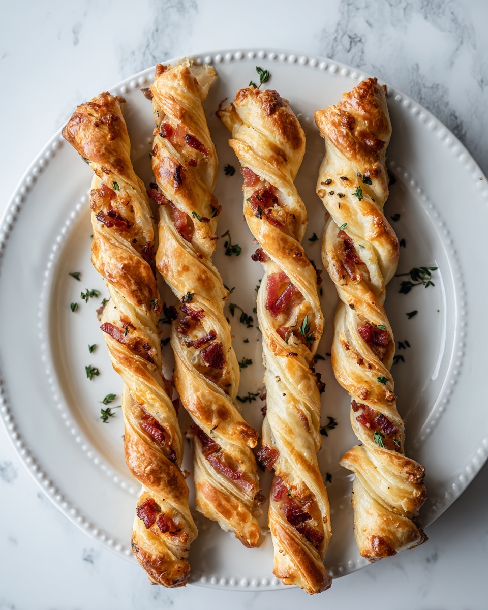 Cheesy Jalapeno Popper Puff Pastry Straws Recipe - Recipe Image