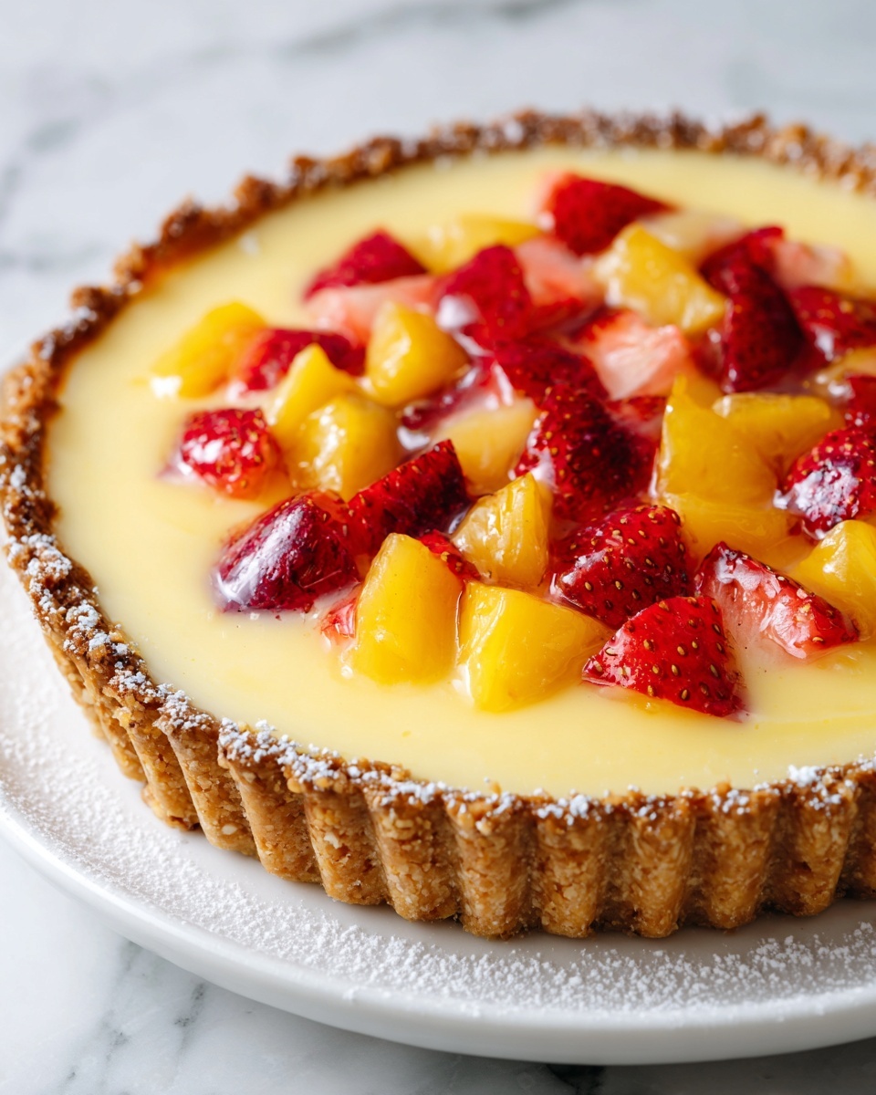 Irresistible Rhubarb Custard Kuchen Recipe - Recipe Image