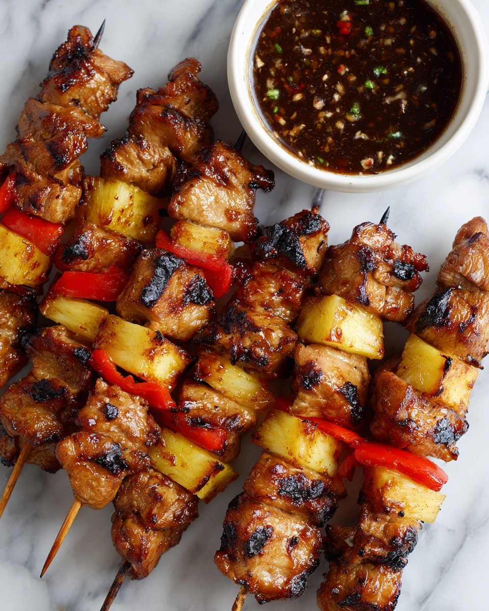 BBQ Pineapple Chicken Kabobs Recipe - Recipe Image