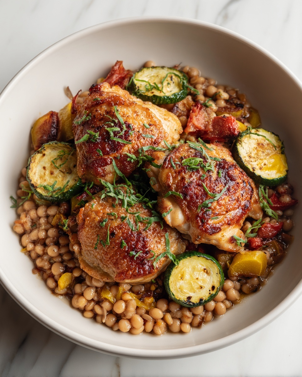 Healthy Spanish Chicken and Beans Recipe - Recipe Image