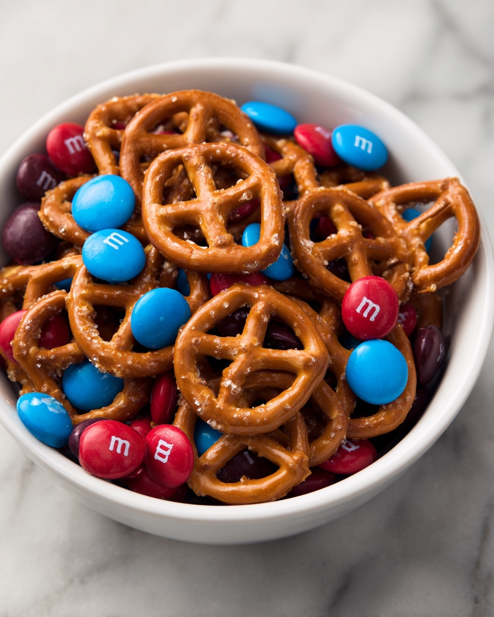 Rolo Pretzels with M&M Candies Recipe - Recipe Image