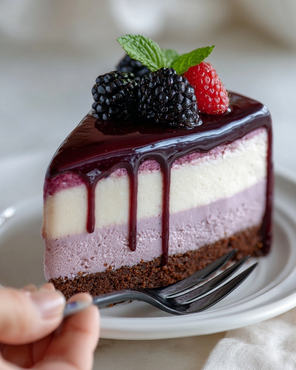 Blackberry Cheesecake Recipe - Recipe Image