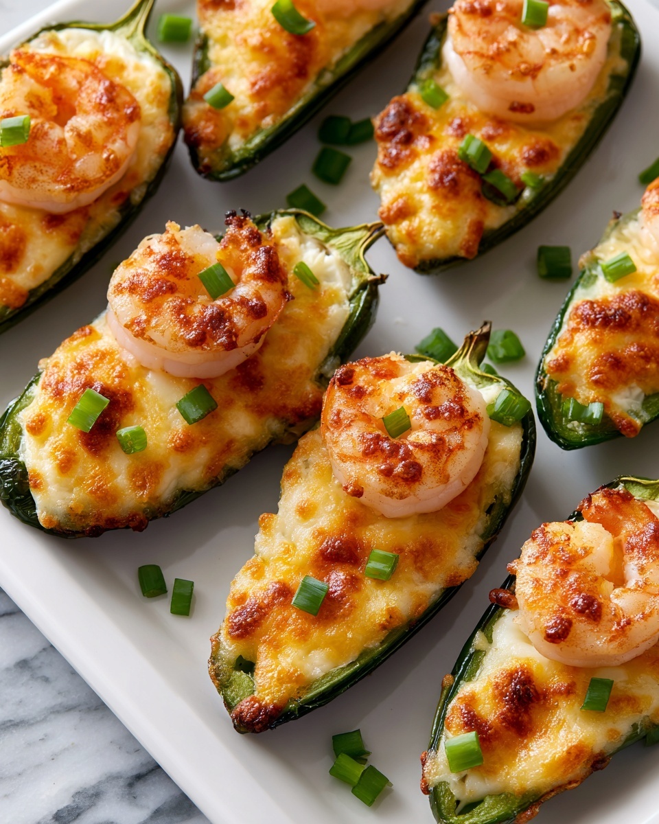 Fiery Cajun Shrimp Stuffed JalapeƱos Recipe - Recipe Image
