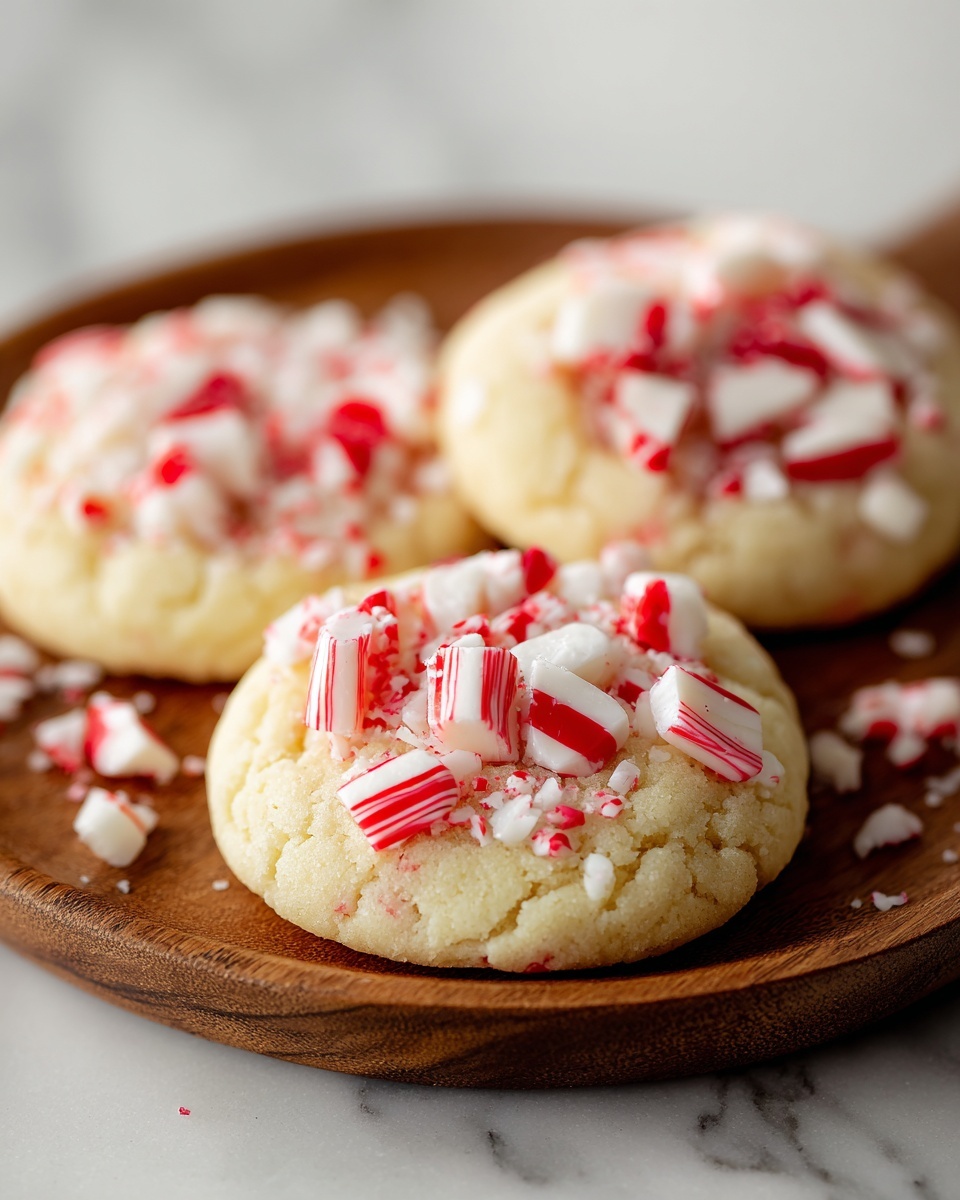 White Chocolate Candy Cane Cookies Recipe - Recipe Image
