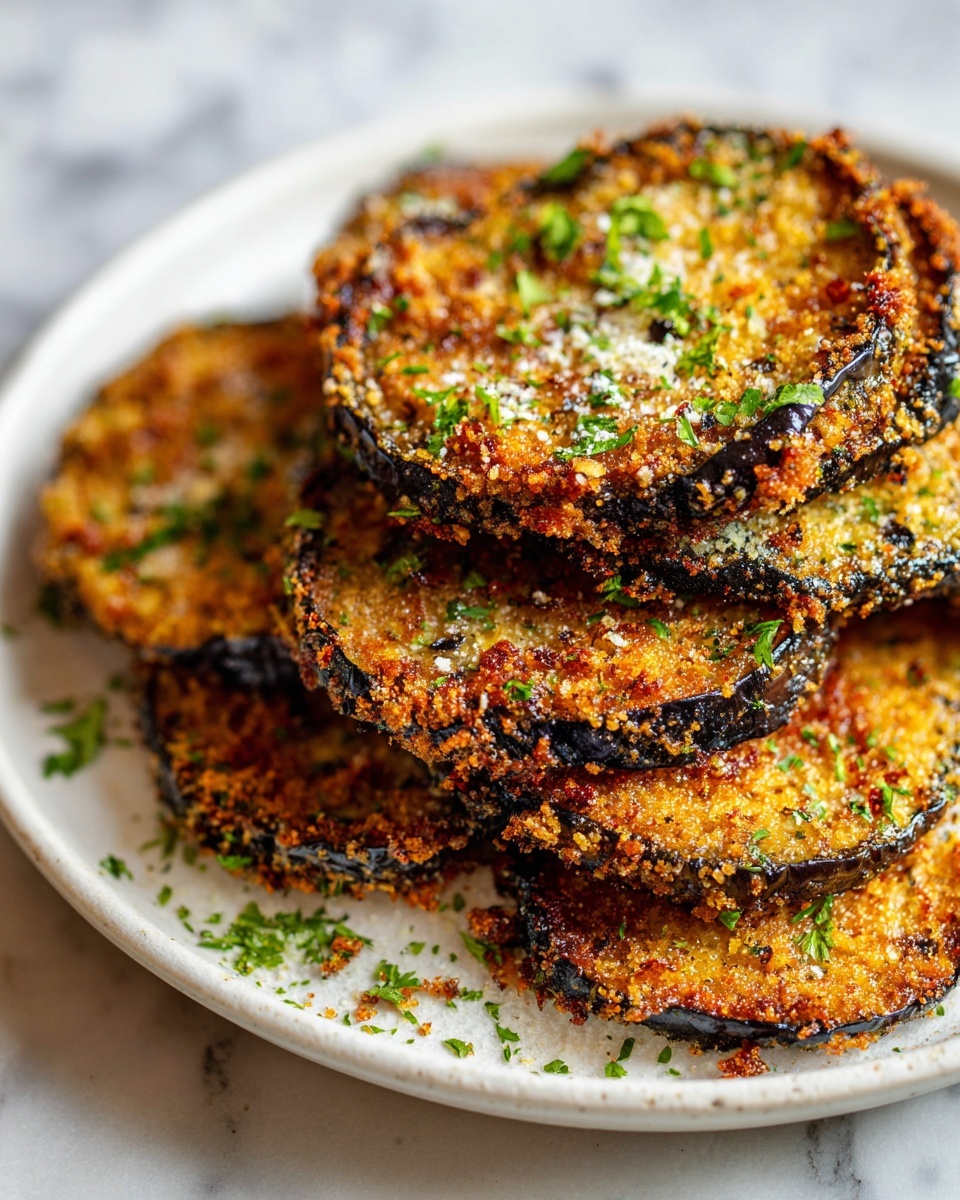 Crispy Baked Italian Eggplant Recipe - Recipe Image
