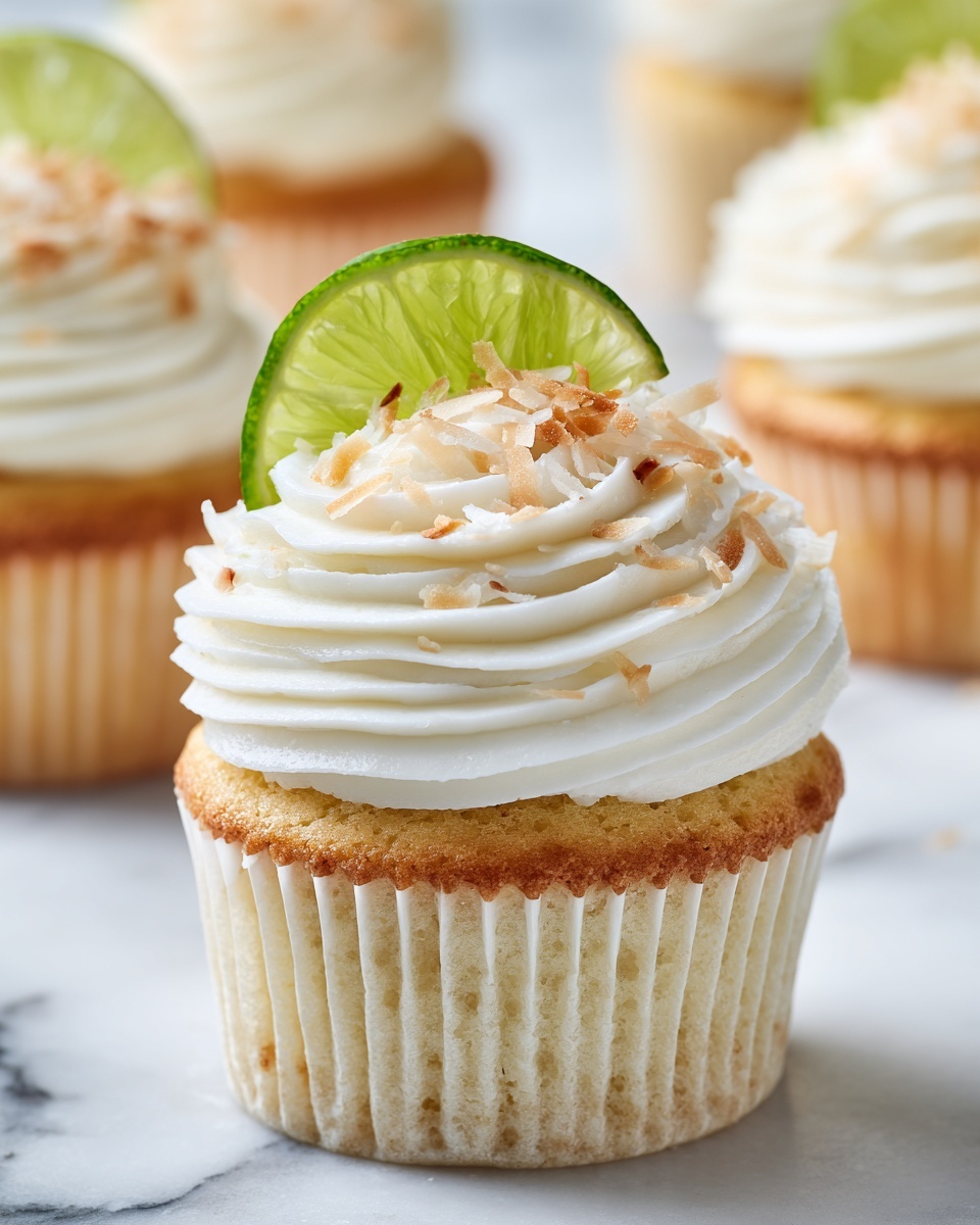Coconut Lime Cupcakes Recipe - Recipe Image