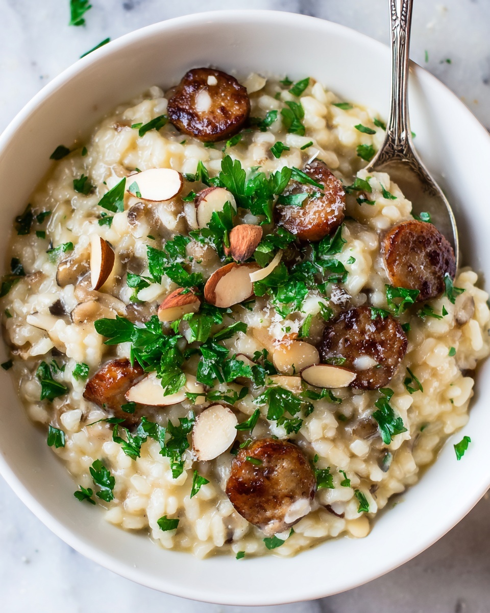 Creamy Italian Sausage and Rice Casserole Recipe - Recipe Image