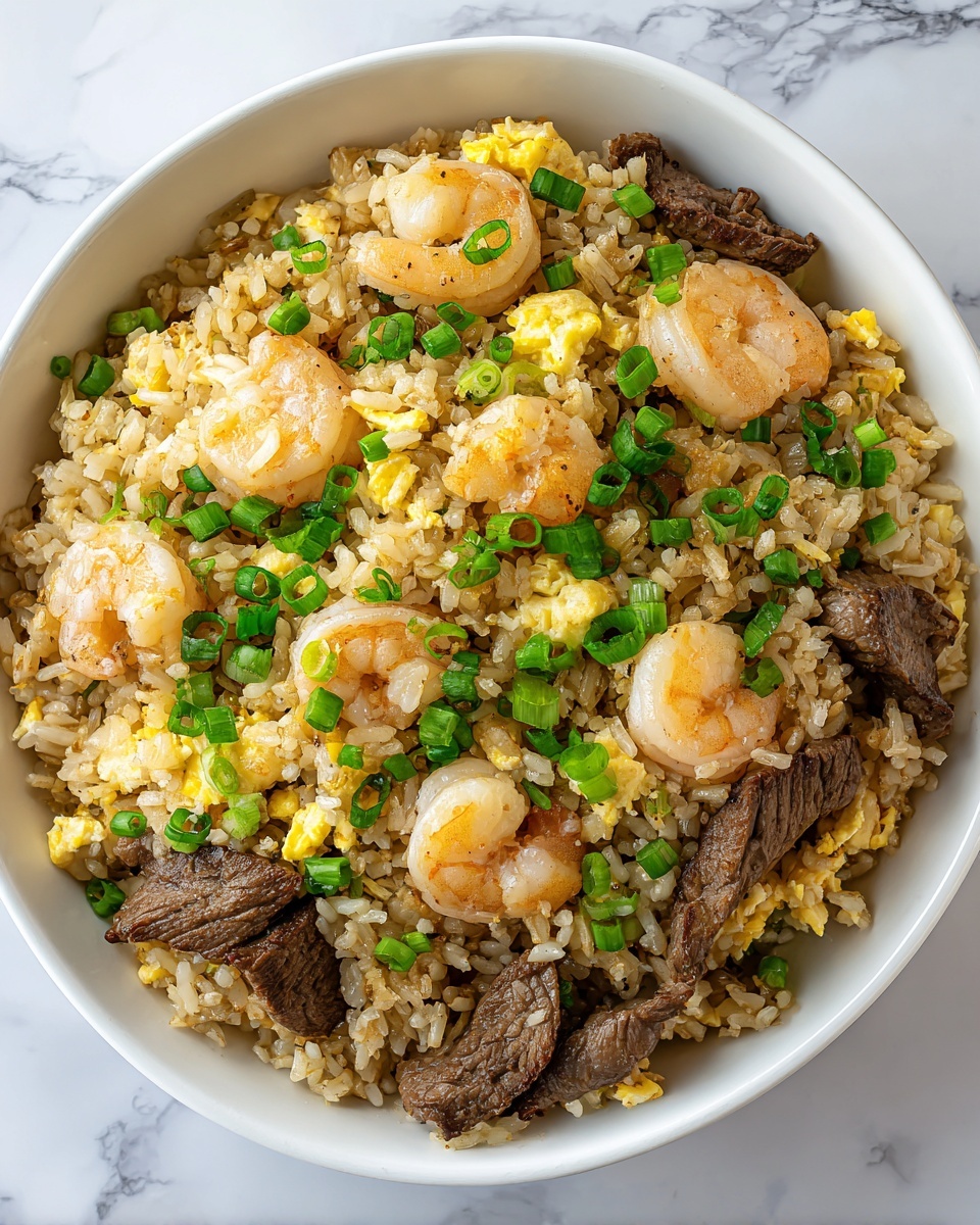 Shrimp and Steak Fried Rice Recipe - Recipe Image