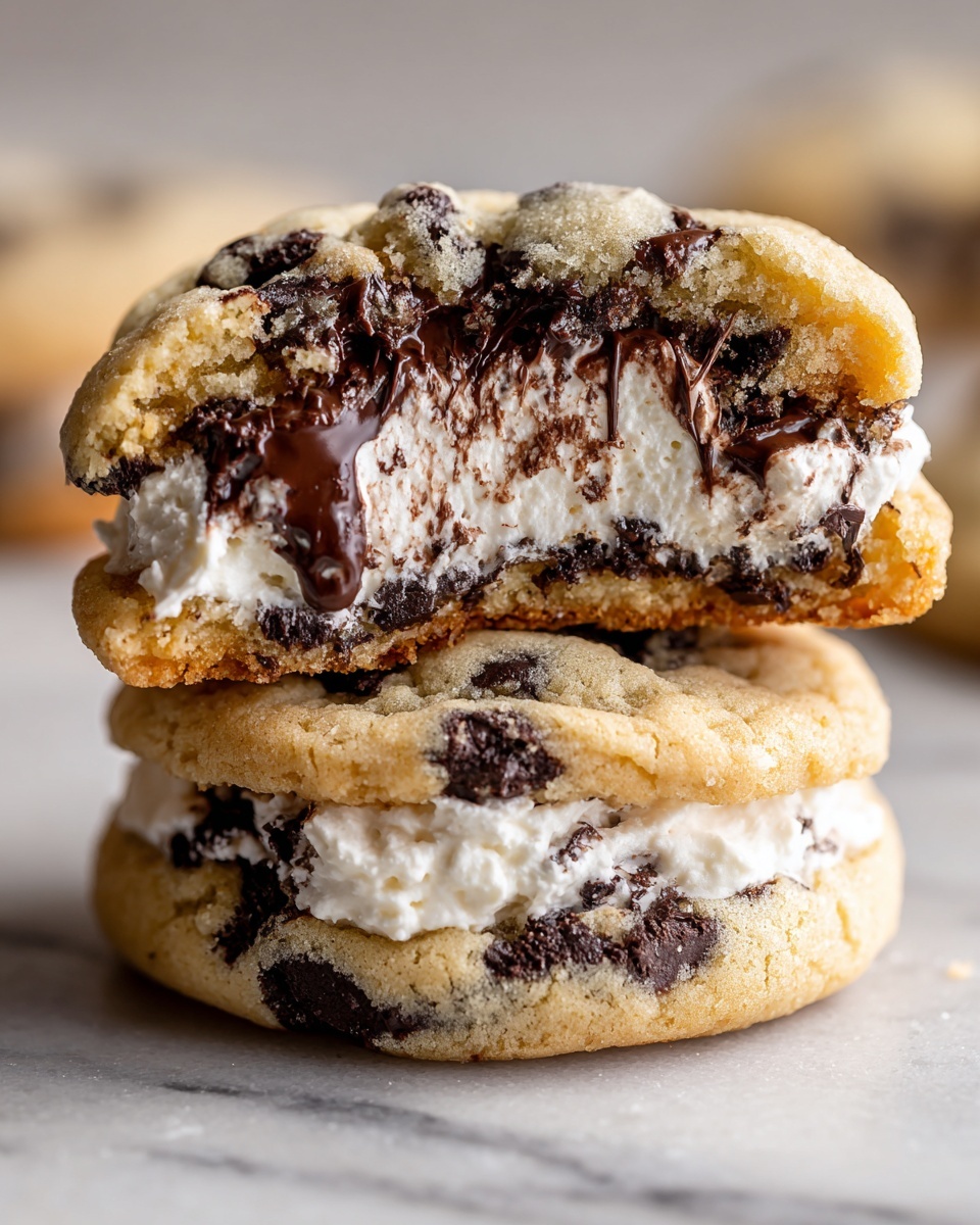 Cheesecake-Filled Chocolate Chip Cookies Recipe - Recipe Image