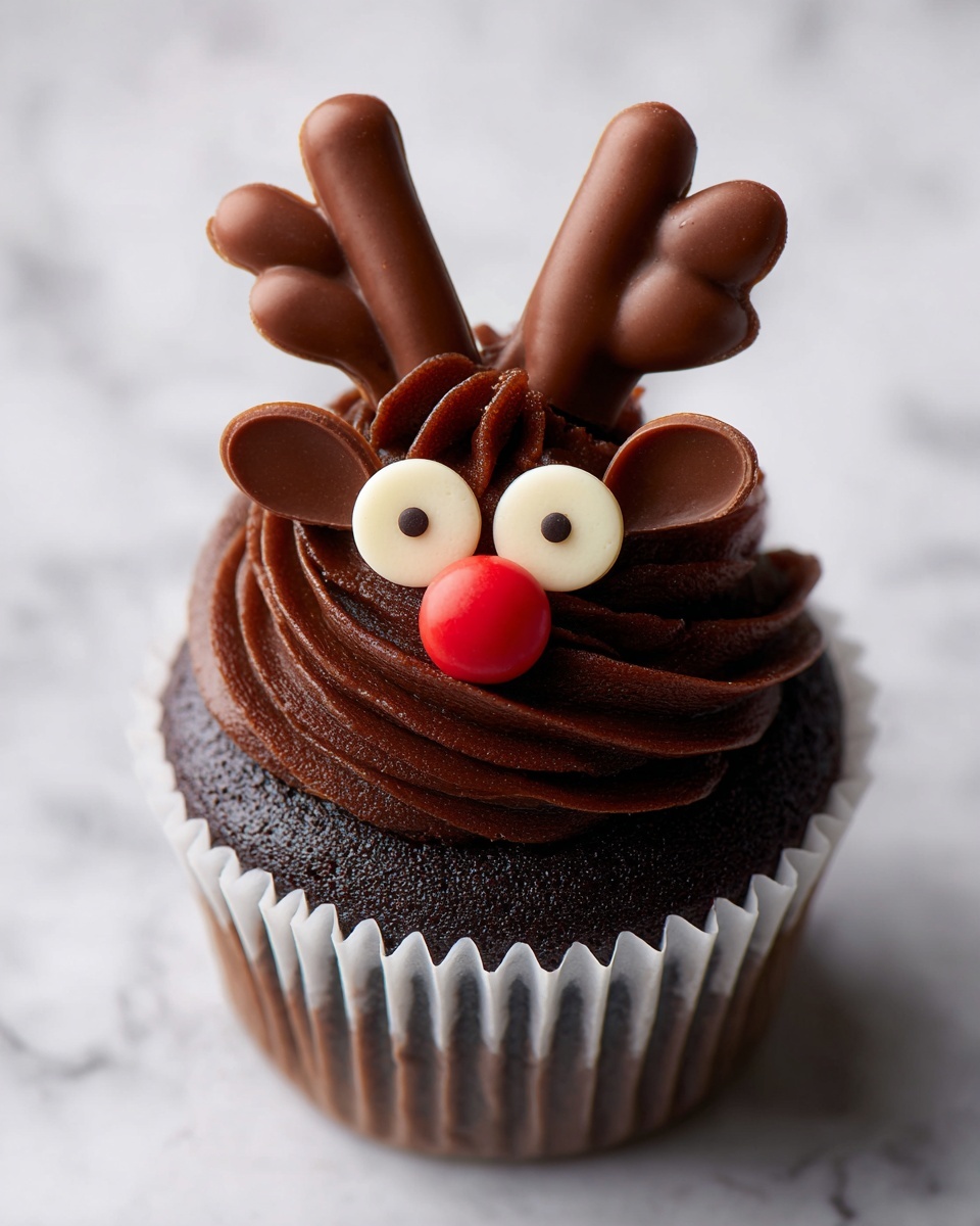 Reindeer Face Carrot Cupcakes Recipe - Recipe Image