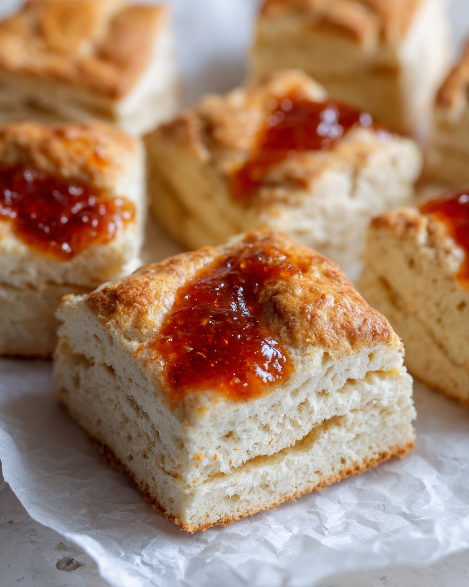 Butter Swim Biscuits with Peach Jalapeño Jam Recipe - Recipe Image
