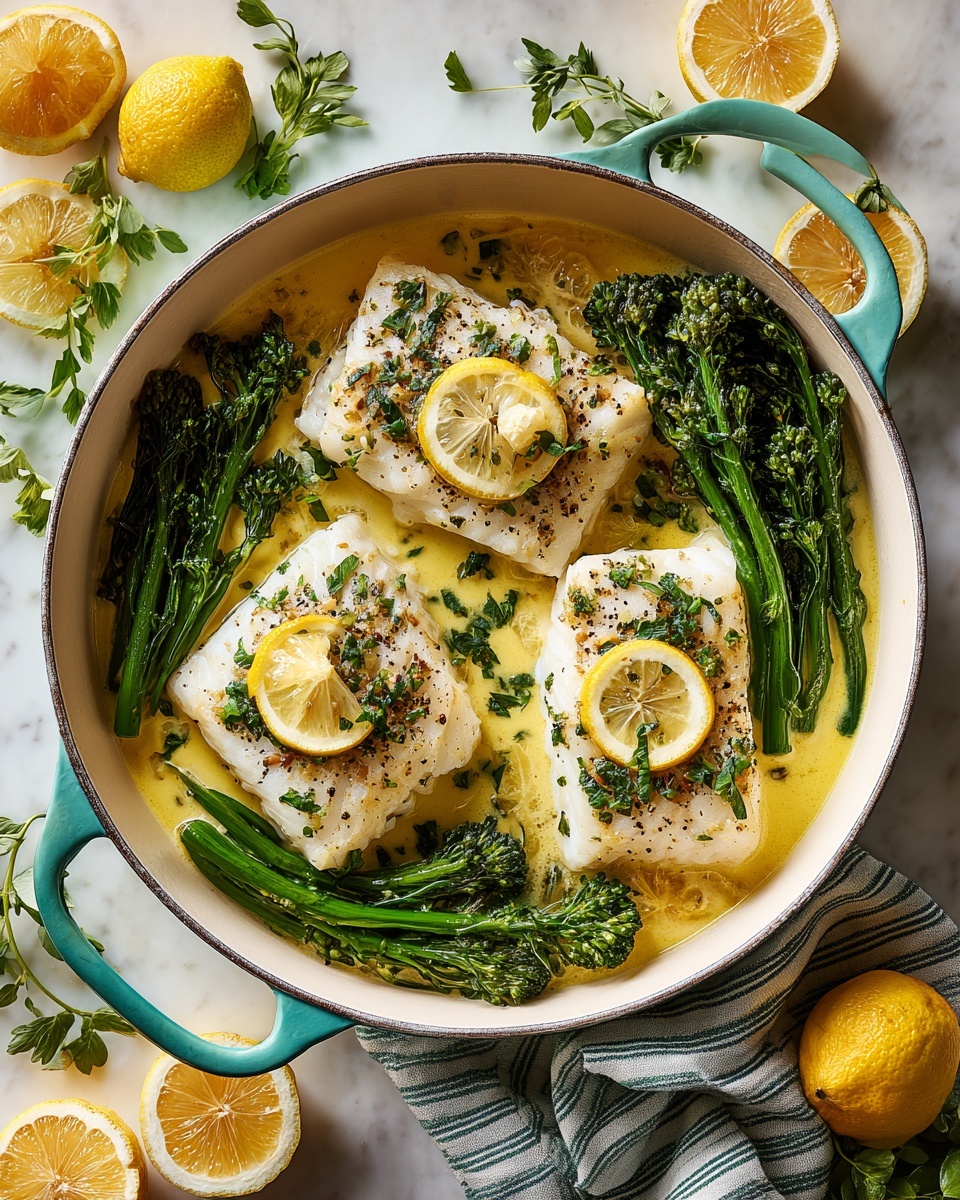 Baked Cod with Lemon Garlic Butter Recipe - Recipe Image