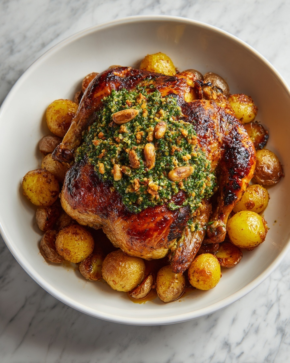 Mouthwatering Red Chimichurri Whole Roasted Chicken Recipe - Recipe Image