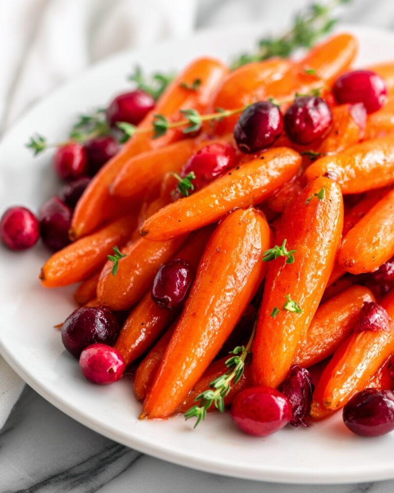 Maple Roasted Carrots with Cranberries Recipe