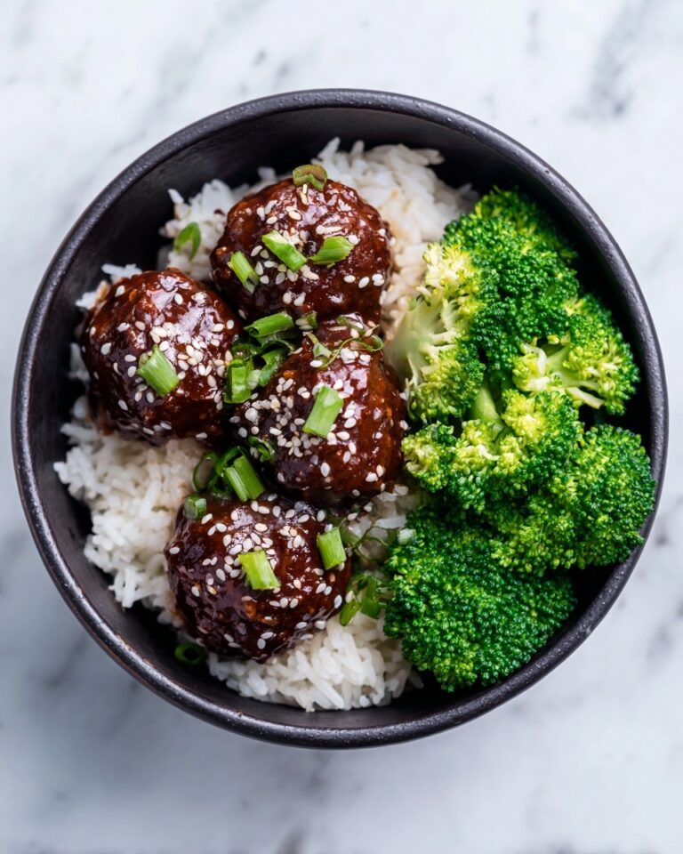 Asian Chicken Meatballs with Sesame Soy Glaze Recipe