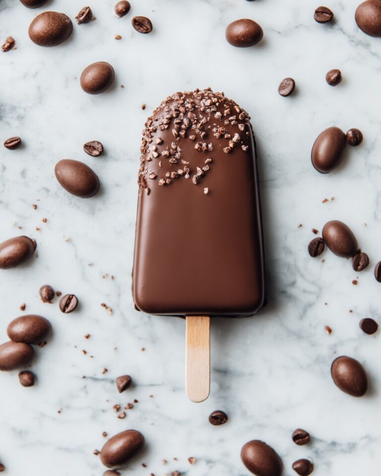 Homemade Delicious Chocolate Ice Cream Bars Recipe