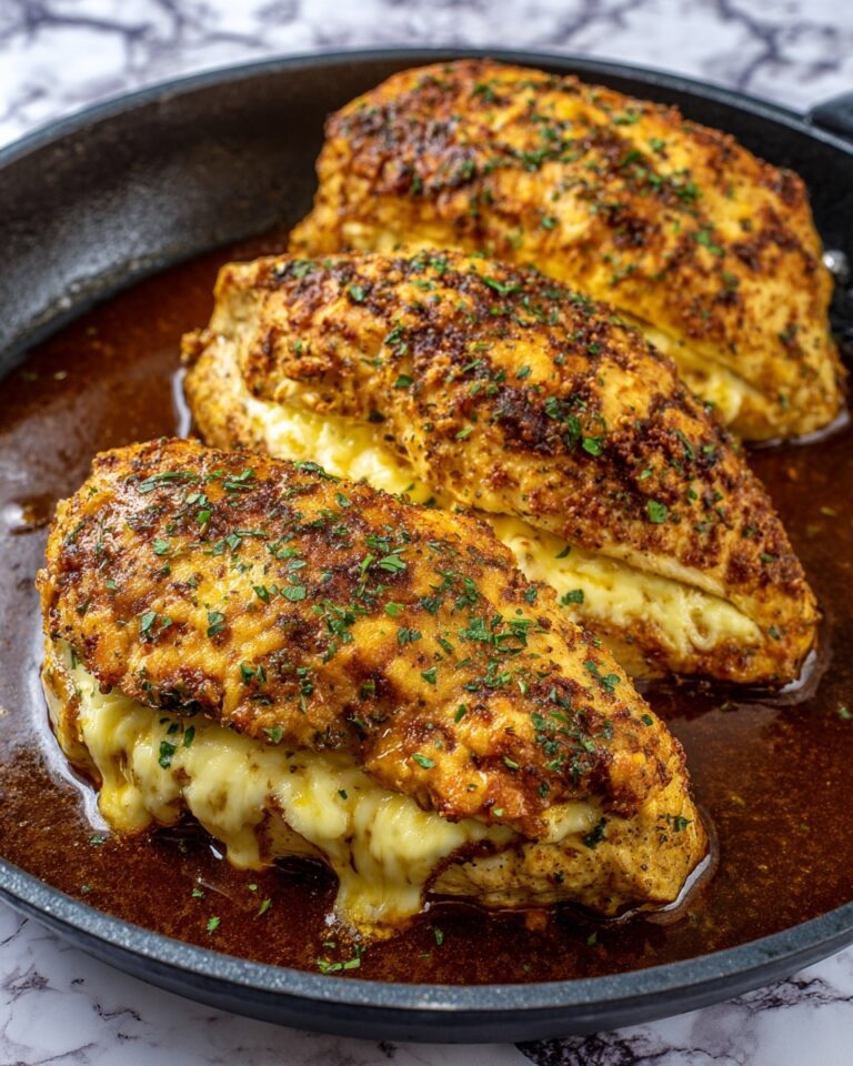 Maple Mustard Glazed Chicken Breast Stuffed with Brie & Apple Recipe