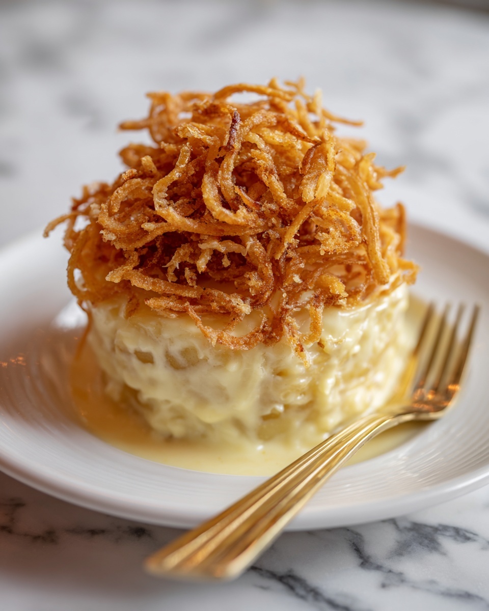 French Onion Funeral Potatoes Recipe - Recipe Image