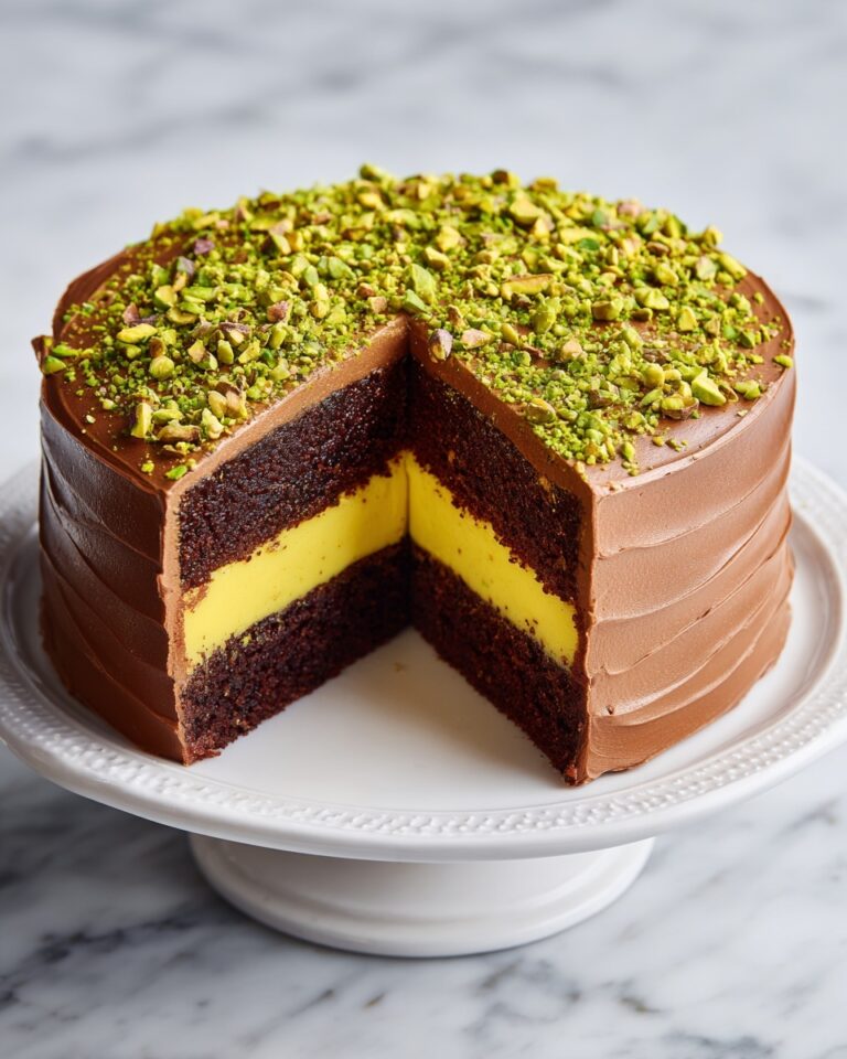 Dubai Chocolate Pistachio Cake Recipe