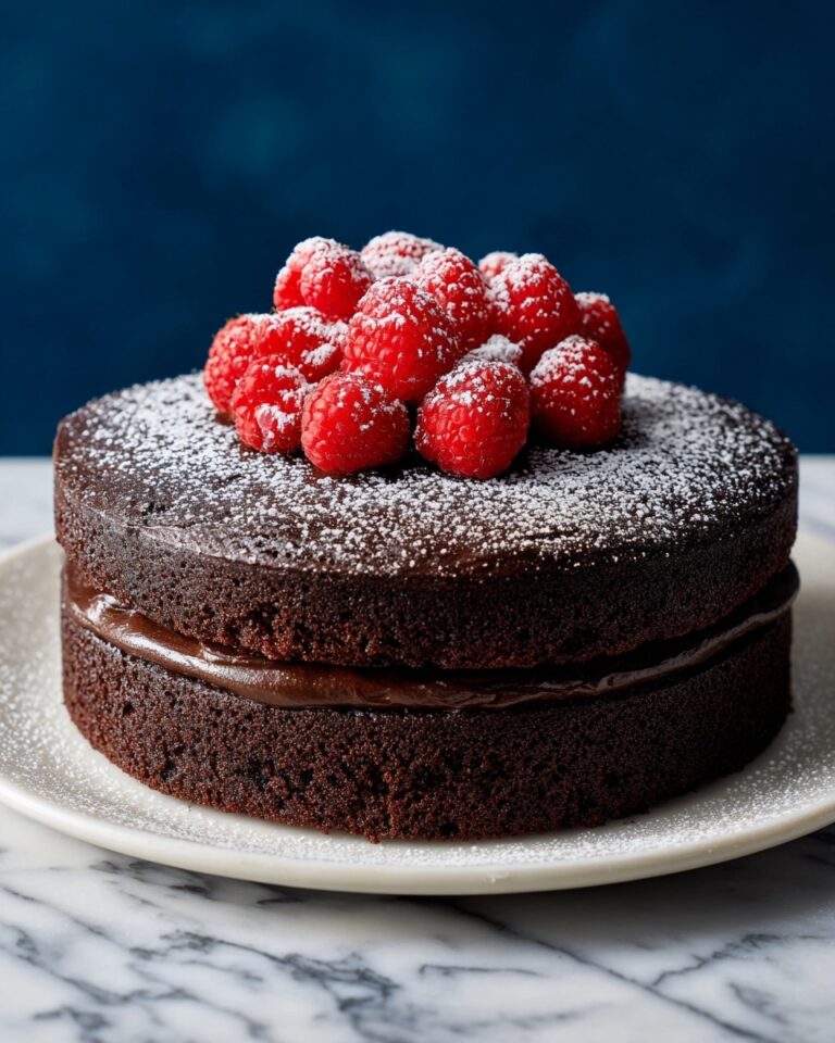 Raspberry Chocolate Ganache Cake Recipe