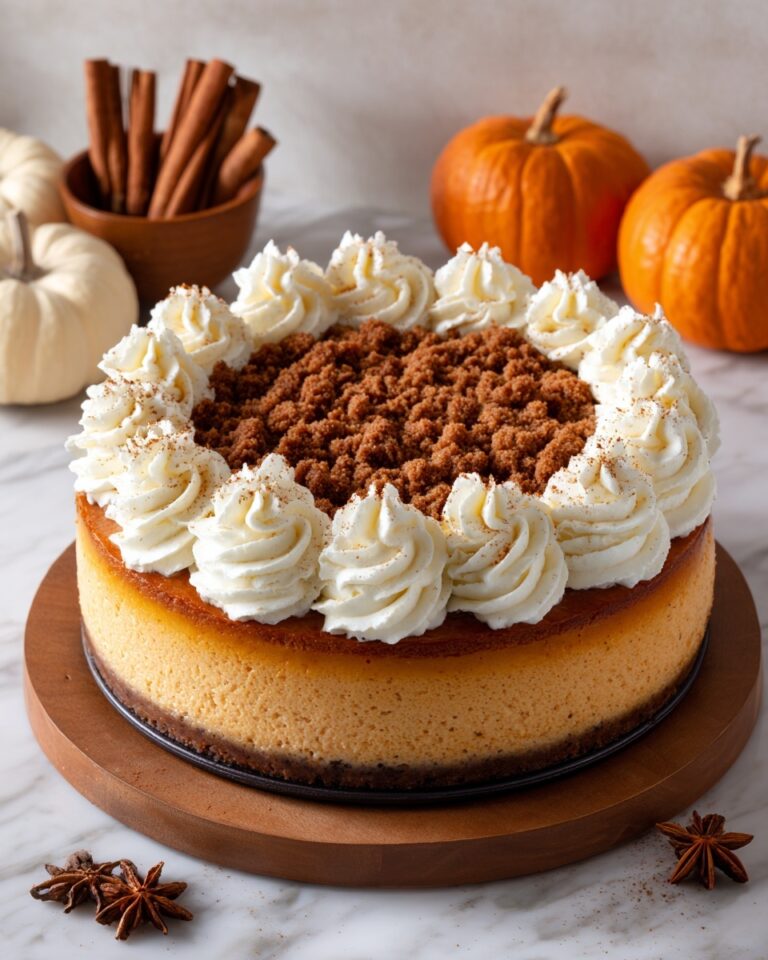 Pumpkin Streusel Cheesecake Recipe