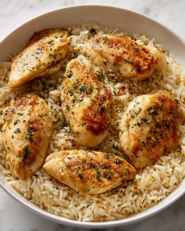 Garlic Parmesan Rice with Chicken Recipe