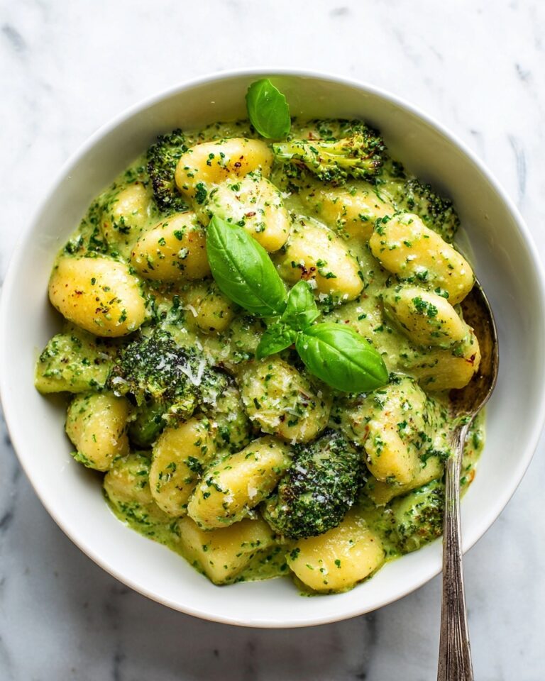 Creamy Lemon Pesto Gnocchi with Broccoli Recipe