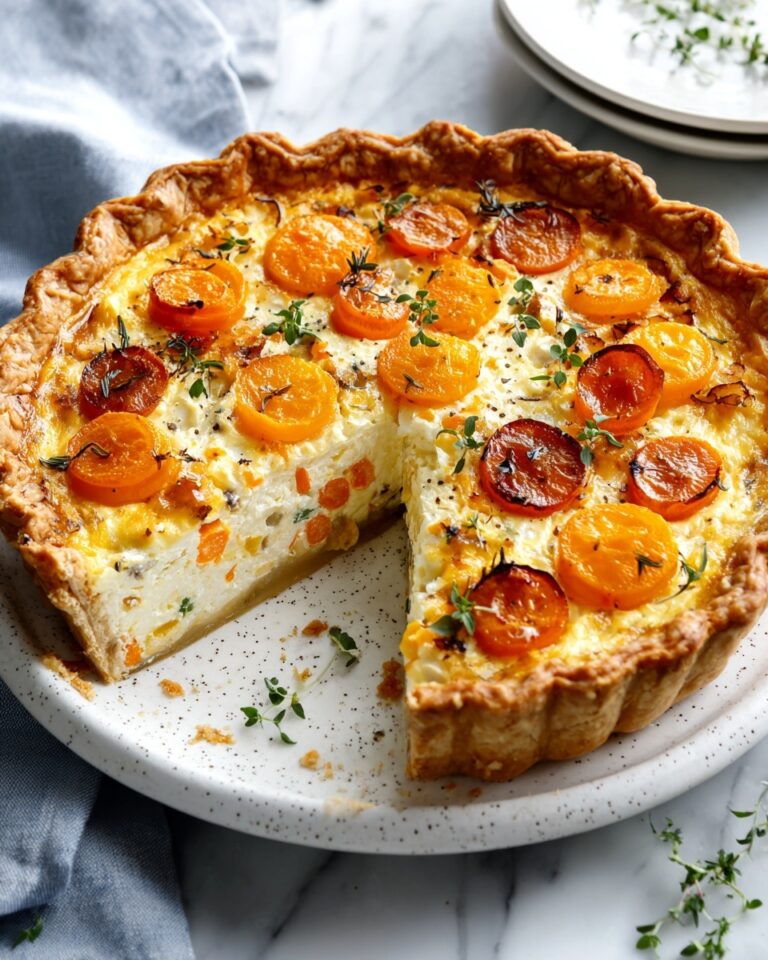 Carrot and Cheddar Roasted Onion Quiche Recipe