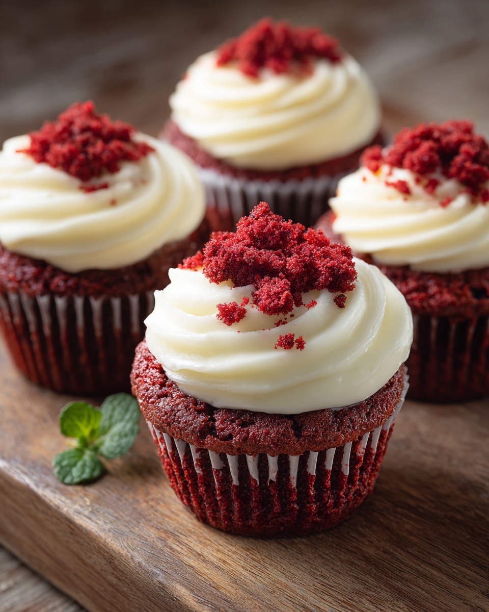 Red Velvet Cheesecake Mini Pies Recipe - Recipe Image