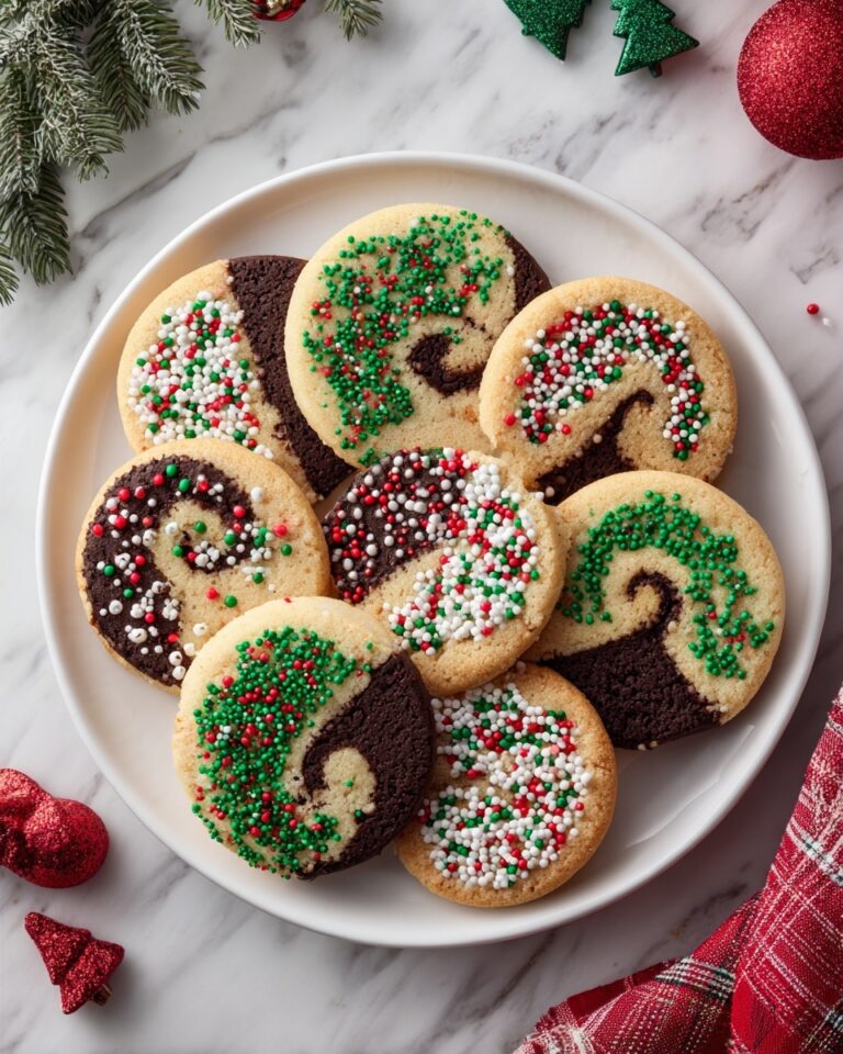 Christmas Swirl Butter Cookies Recipe