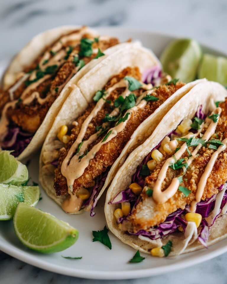 Crispy Fried Chicken Tacos Recipe
