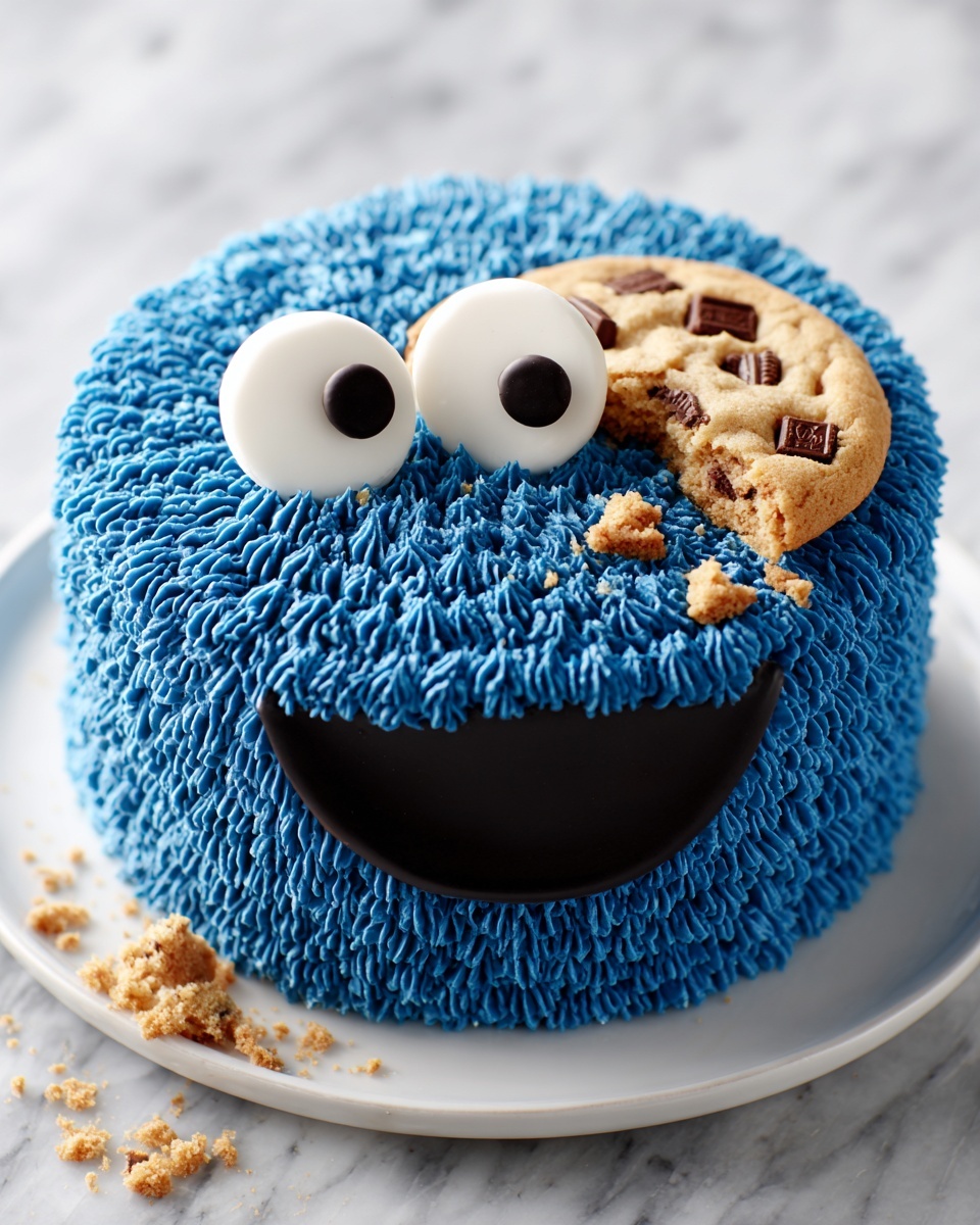 Cookie Monster Cake Recipe - Recipe Image