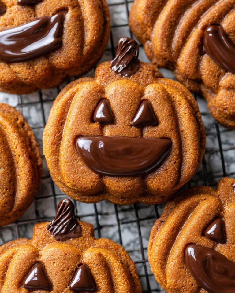 Milk Chocolate Stuffed Jack-O’-Lantern Cookies Recipe