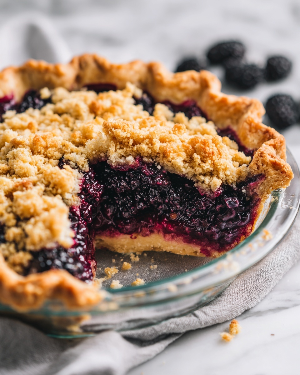 Triple Berry Rhubarb Pie Recipe - Recipe Image