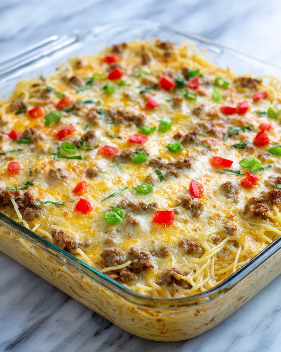 Taco Spaghetti Casserole Recipe - Recipe Image
