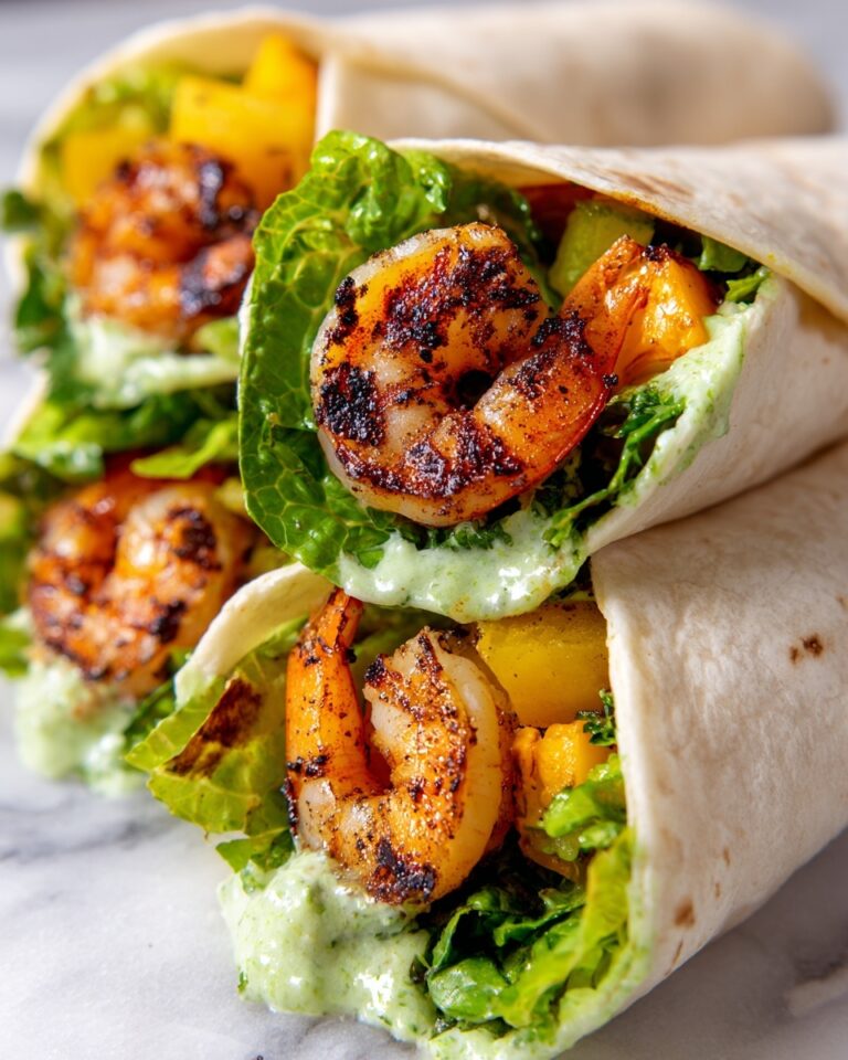 Caesar Shrimp Wraps Recipe