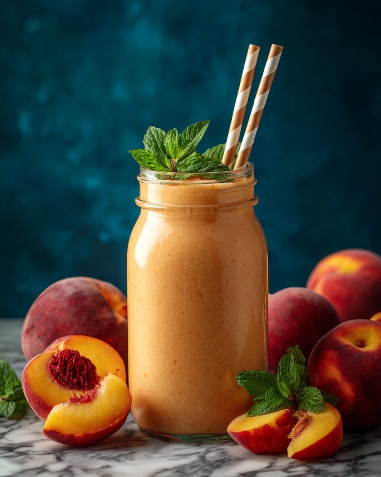 Peach Milkshake Recipe