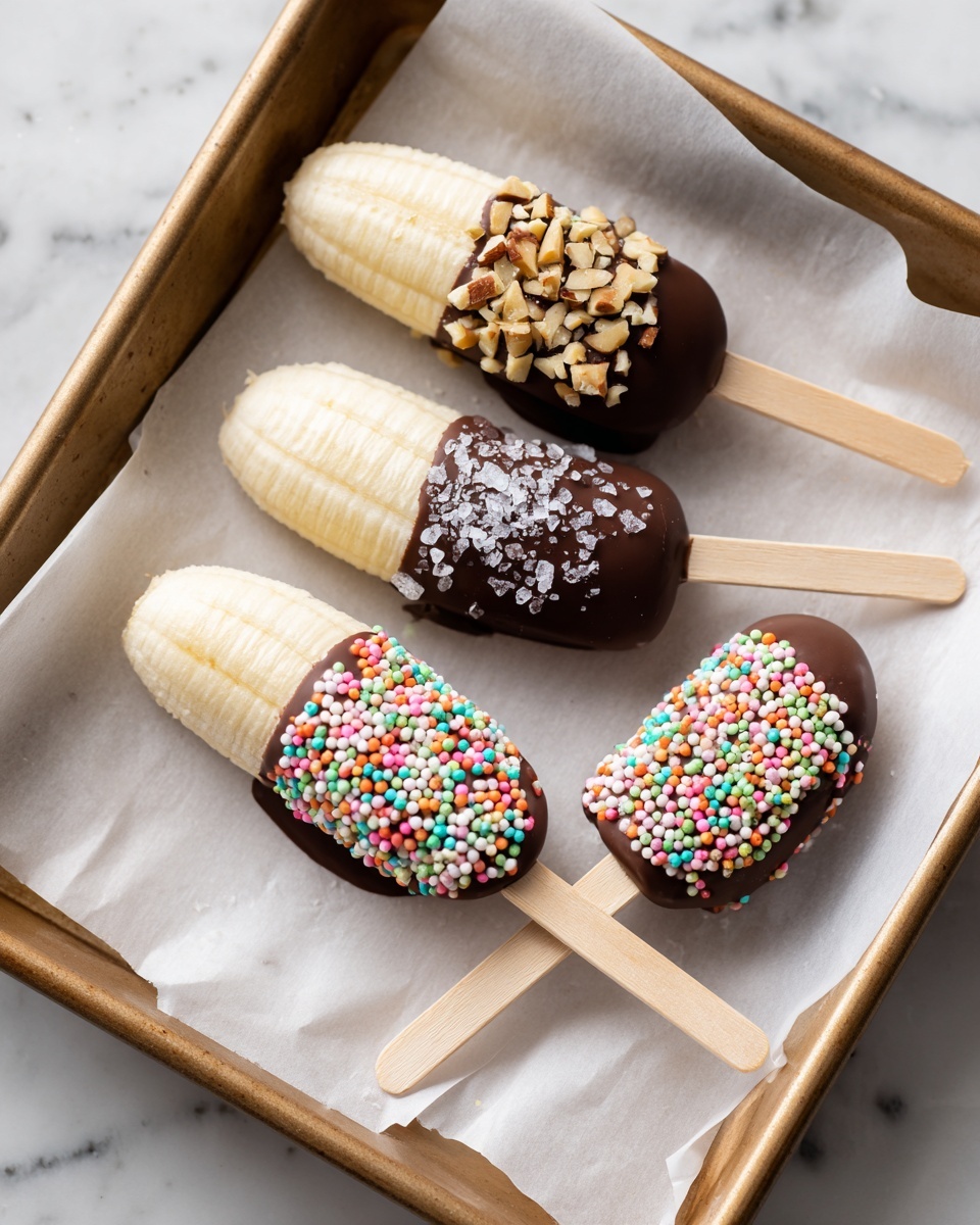 Frozen Chocolate Covered Bananas Recipe - Recipe Image